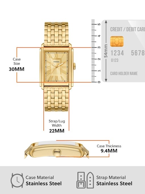 Fossil Carraway Gold Watch FS6009
