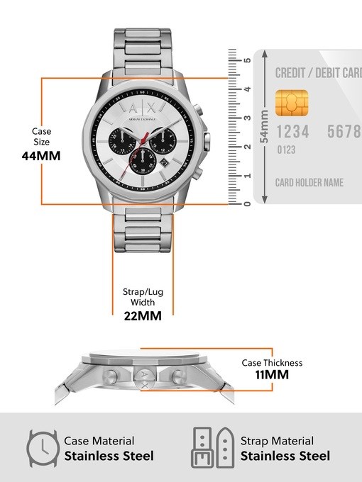 Armani Exchange Silver Watch AX1742