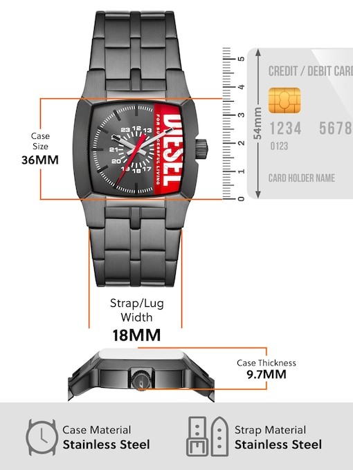 Diesel Cliffhanger Gun-Metal Watch DZ2188