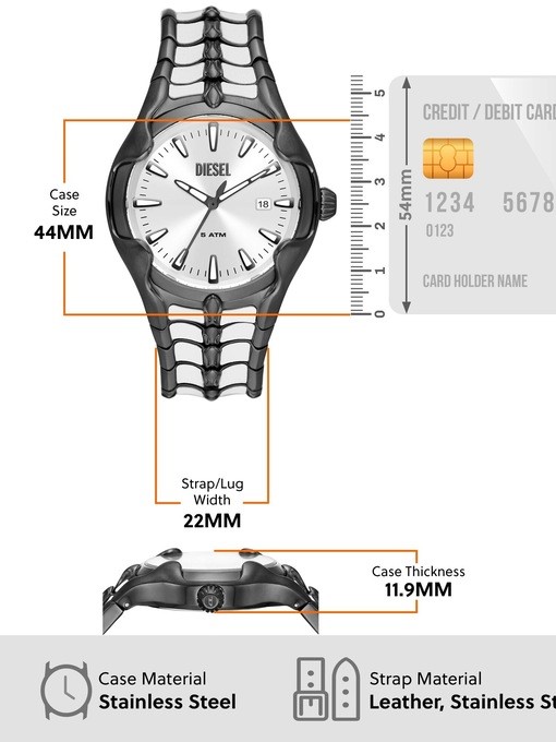 Diesel Vert Two Tone Watch DZ2184