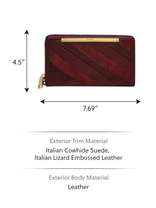 Fossil Liza Maroon Wallet SL8297631