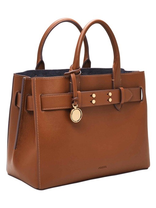 Fossil Gilmore Brown Satchel Bag ZB1931200