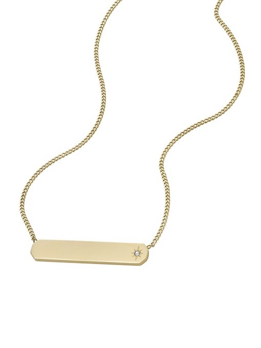Fossil Drew Gold Necklace JF04174710
