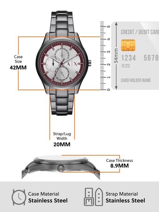 Armani Exchange Dante Gun-Metal Watch AX1877