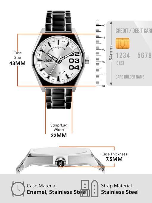 Diesel Scraper Two Tone Watch DZ2195
