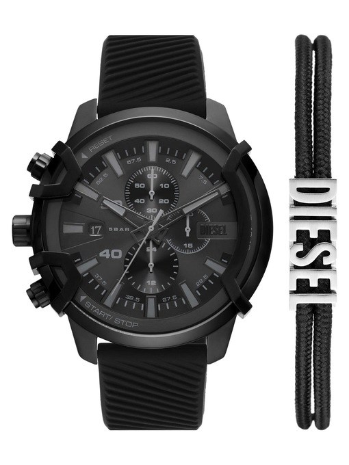 Diesel Griffed Black Watch DZ4650SET