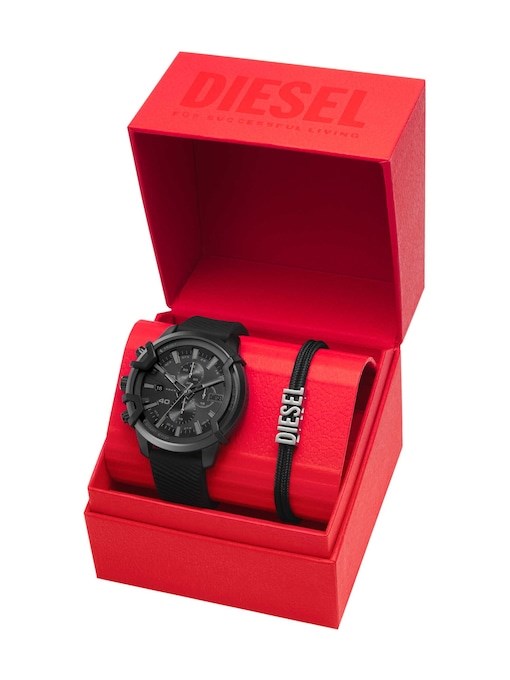 Diesel Griffed Black Watch DZ4650SET