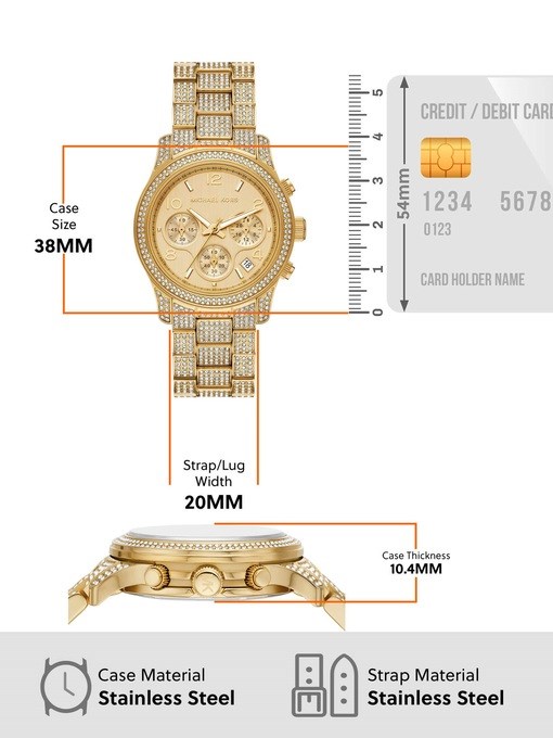 Michael Kors Runway Gold Watch MK7435
