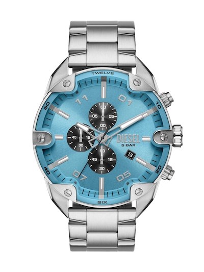 Diesel Spiked Silver Watch DZ4655