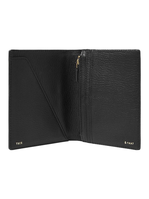 Fossil Travel Black Card Case SLG1499001