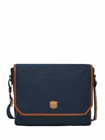 Fossil Hayes Navy Blue Messenger Bag MBG9628400