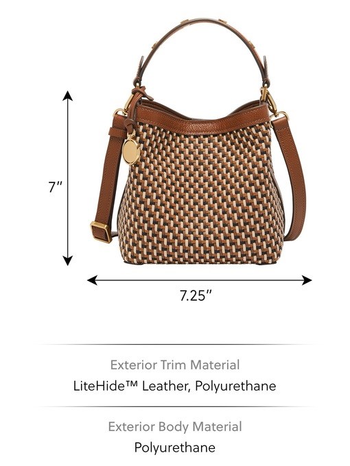 Fossil Jessie Brown Crossbody Bag ZB11005249