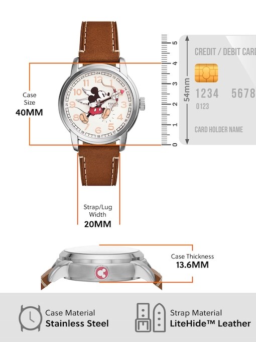 Fossil Mickey Mouse Brown Watch LE1187