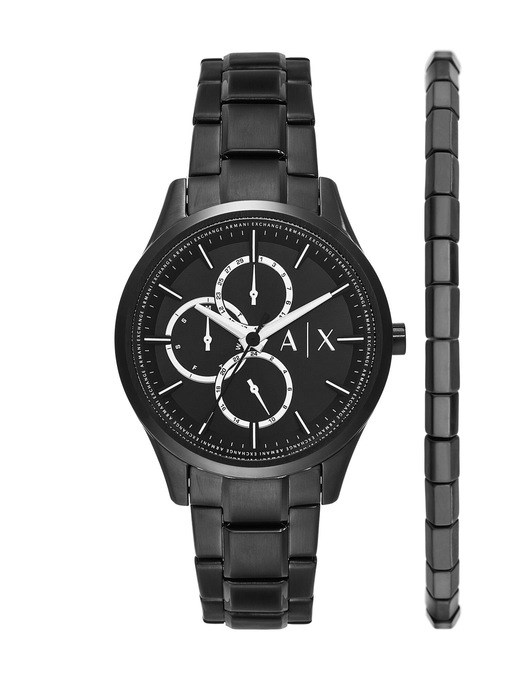 Armani Exchange Black Watch AX7154SET