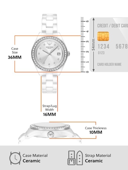 Emporio Armani White Watch AR70014
