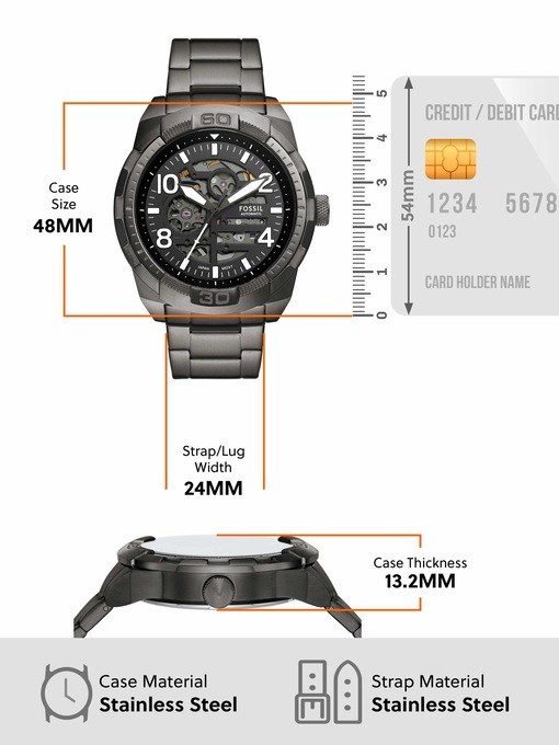 Bronson Automatic Smoke Stainless Steel Watch Bronson Automatic Smoke Stainless Steel Watch