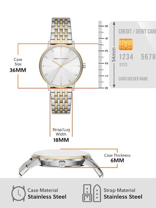Armani Exchange Two Tone Watch AX7156SET