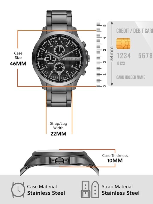 Armani Exchange Gun-Metal Watch AX2454