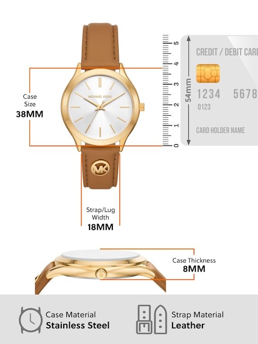 Michael Kors Slim Runway Brown Watch MK7465