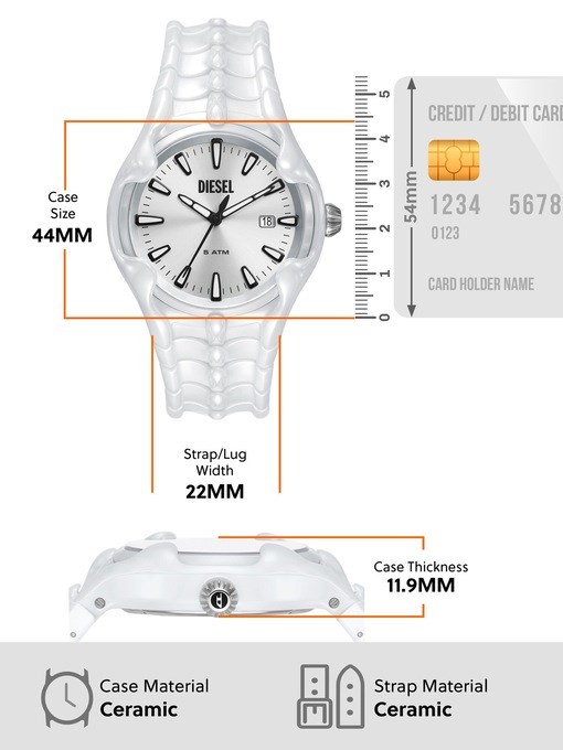 Diesel Vert White Watch DZ2197LE