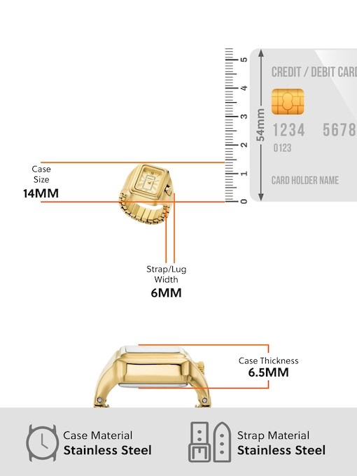 Fossil Raquel Ring Gold Watch ES5343