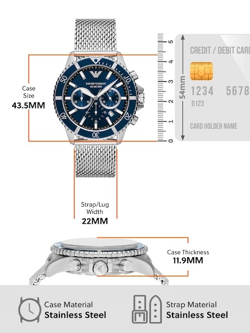 Emporio Armani Silver Watch AR11587