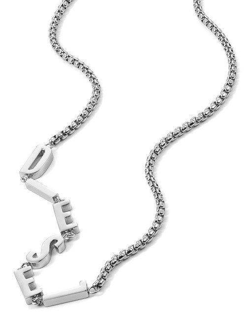 Diesel Steel Silver Necklace DX1491040