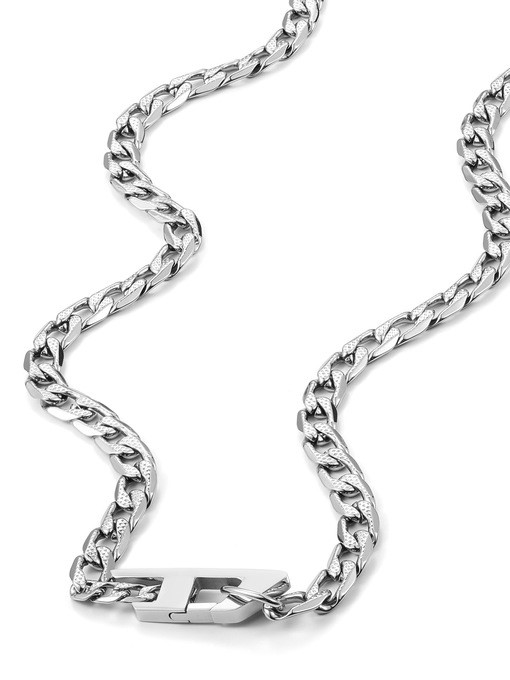 Diesel Steel Silver Necklace DX1497040