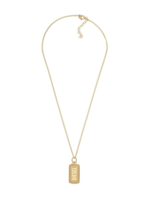 Diesel Steel Gold Pendant DX1456710