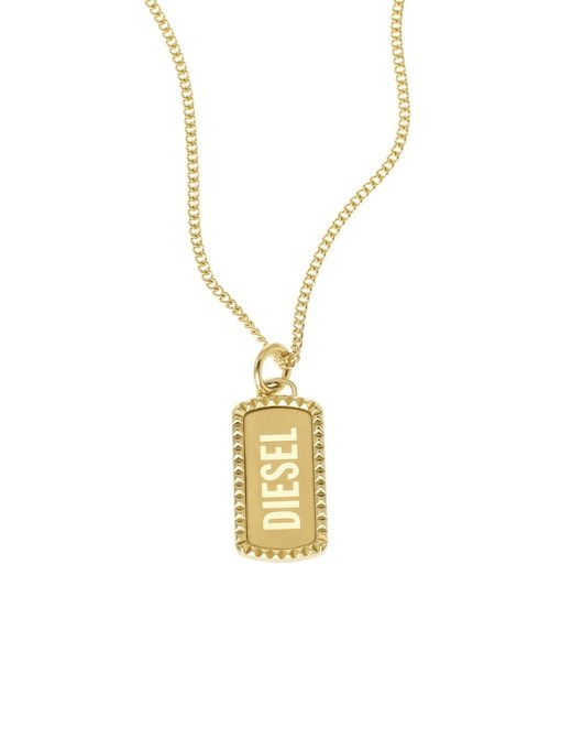 Diesel Steel Gold Pendant DX1456710