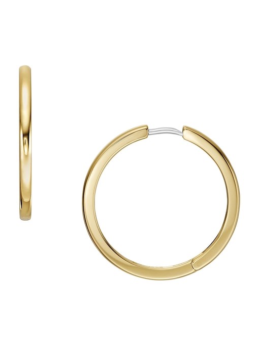 Ellis Essentials Gold-Tone Stainless Steel Hoop Earrings