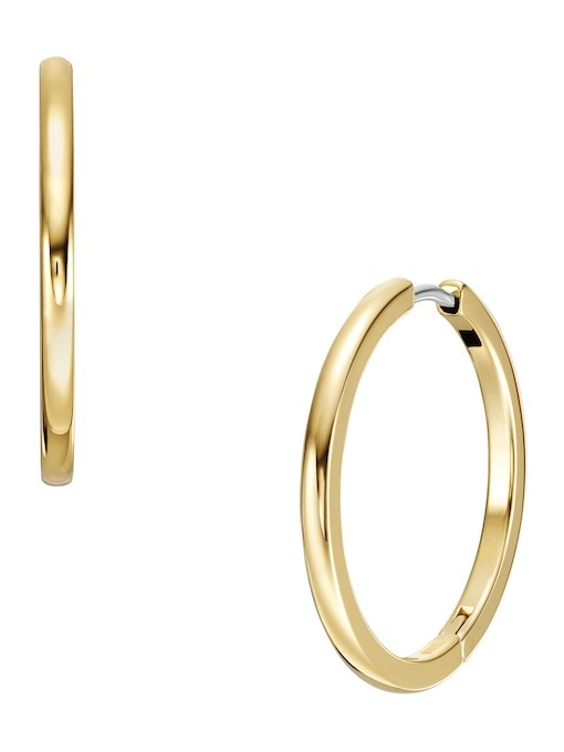 Ellis Essentials Gold-Tone Stainless Steel Hoop Earrings