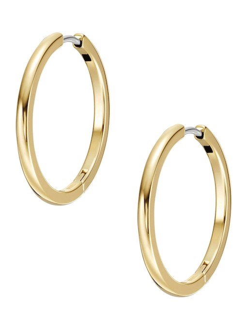 Ellis Essentials Gold-Tone Stainless Steel Hoop Earrings