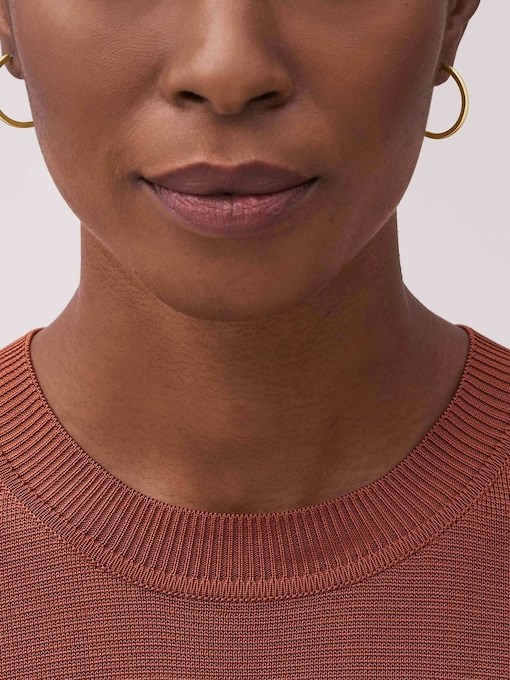 Ellis Essentials Gold-Tone Stainless Steel Hoop Earrings