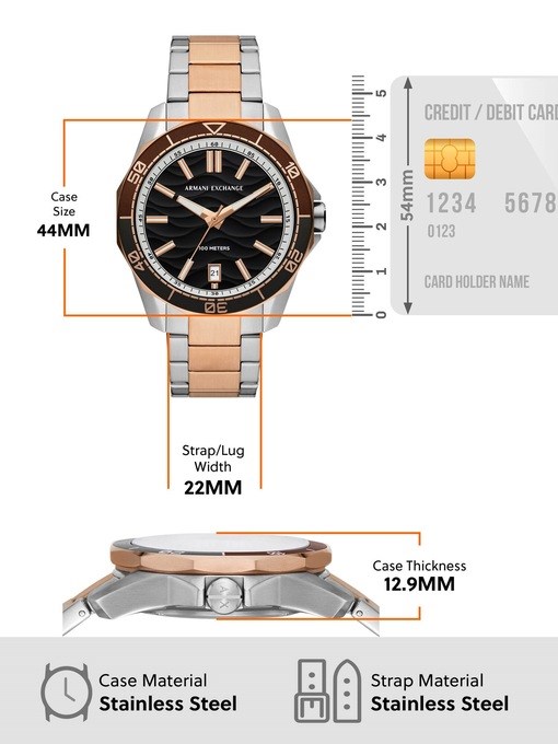 Armani Exchange Two Tone Watch AX1962