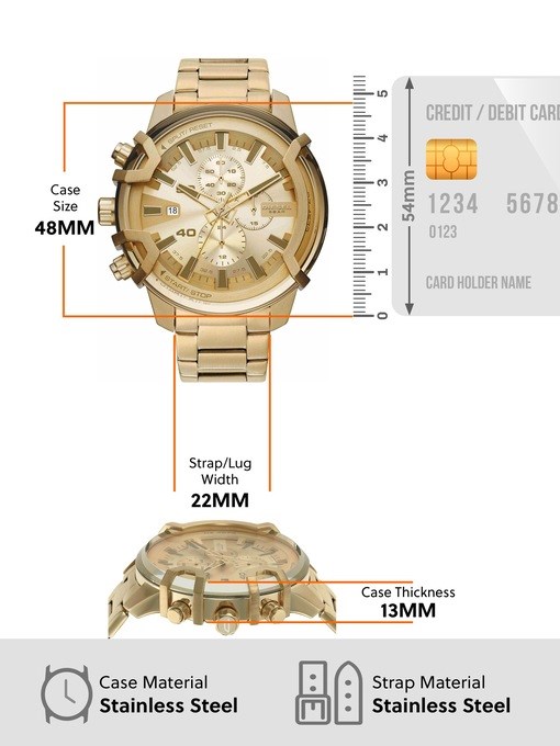 Diesel Griffed Gold Watch DZ4573 Diesel Griffed Gold Watch DZ4573