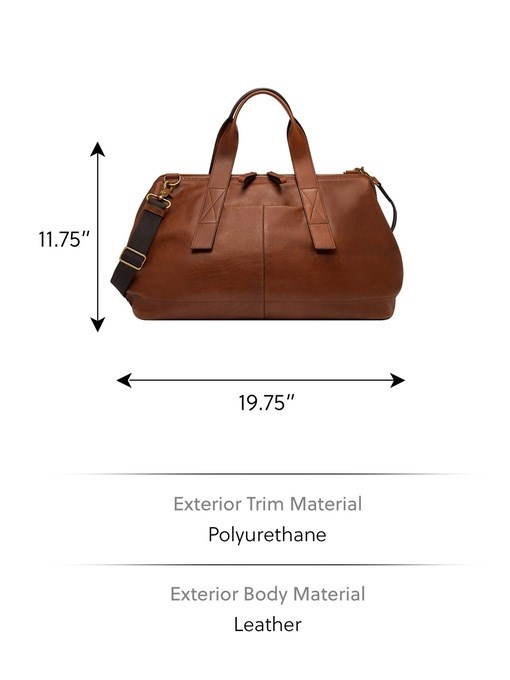 Fossil Kayden Dark Brown Duffle SBG1326201