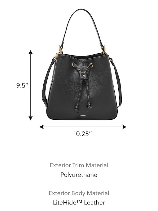 Fossil Tessa Black Bucket Bag SHB3172001