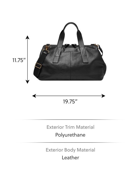 Fossil Kayden Black Duffle SBG1326001