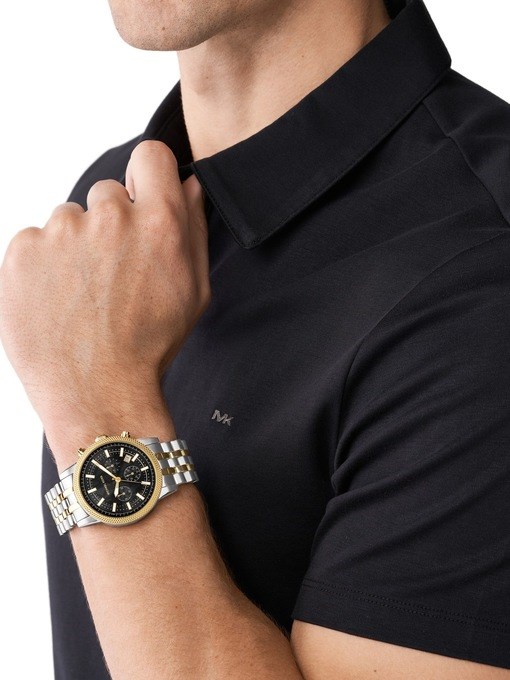 Michael Kors Hutton Two Tone Watch MK8954