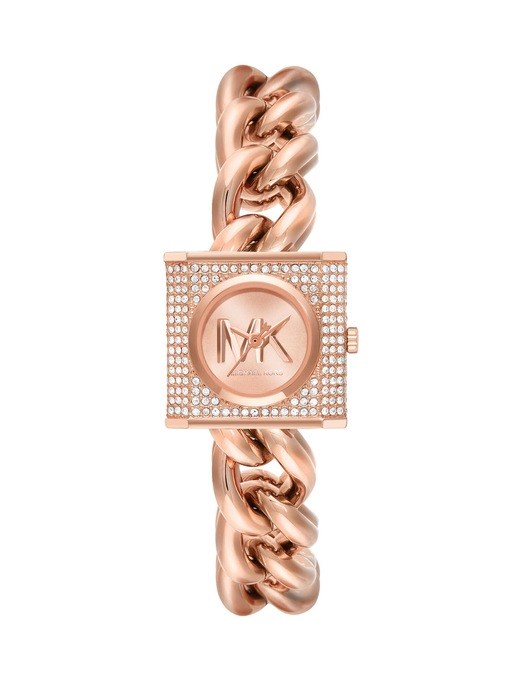 Michael Kors Mk Chain Lock Rose Gold Watch MK4827