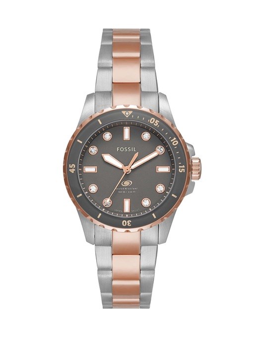 Fossil Blue Dive Two Tone Watch ES5348