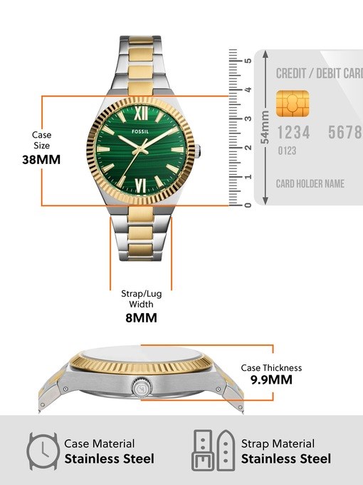 Fossil Scarlette Two Tone Watch ES5334