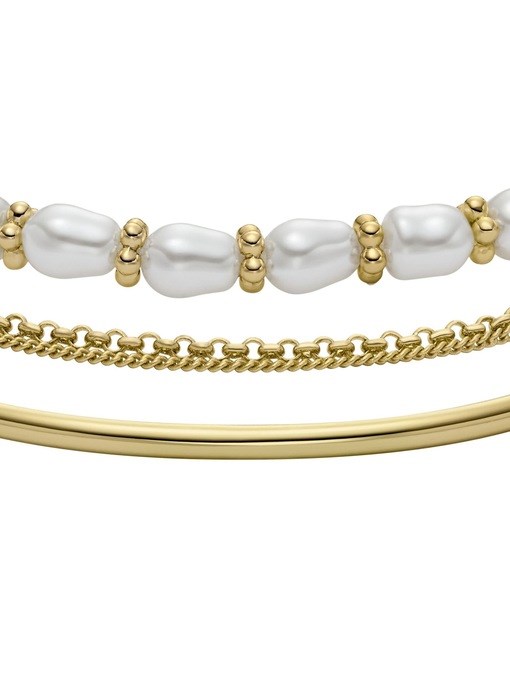 Fossil Jewelry Gold Bracelet Set JGFTSET1097 Fossil Jewelry Gold Bracelet Set JGFTSET1097