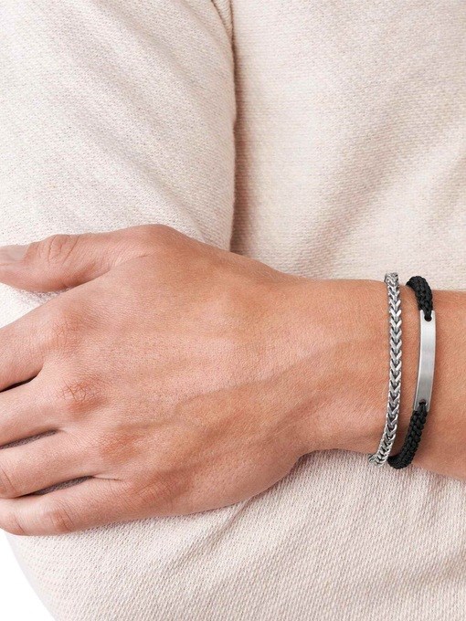 Fossil Vintage Casual Silver Bracelet JF03325040