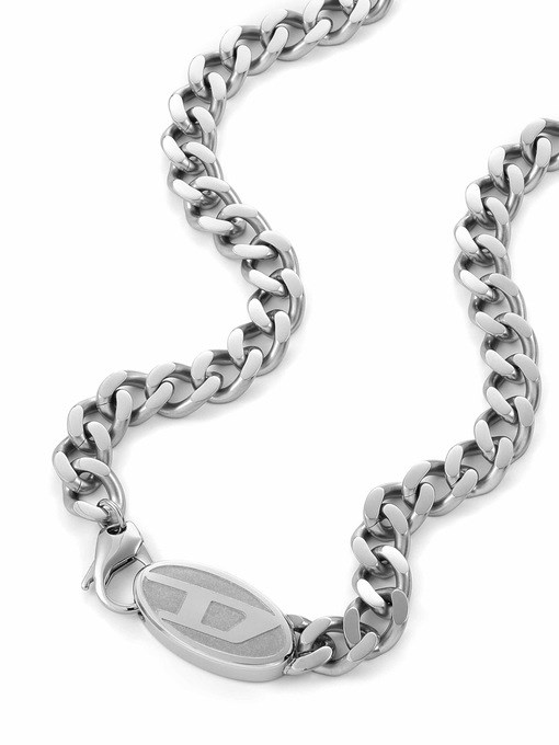 Diesel Steel Silver Necklace DX1509040