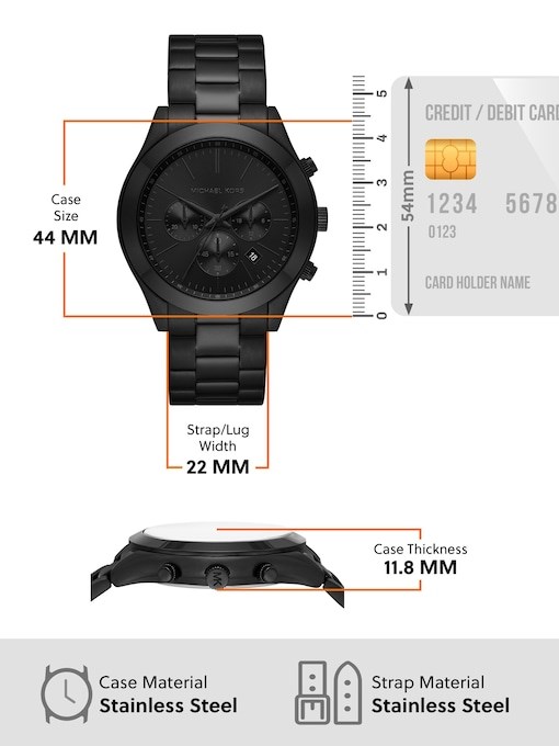 Michael Kors Slim Runway Black Watch MK8919