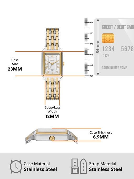 Fossil Raquel Two Tone Watch ES5368