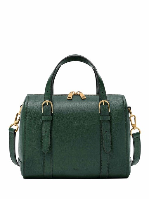 Fossil Carlie Green Satchel Bag ZB1772301