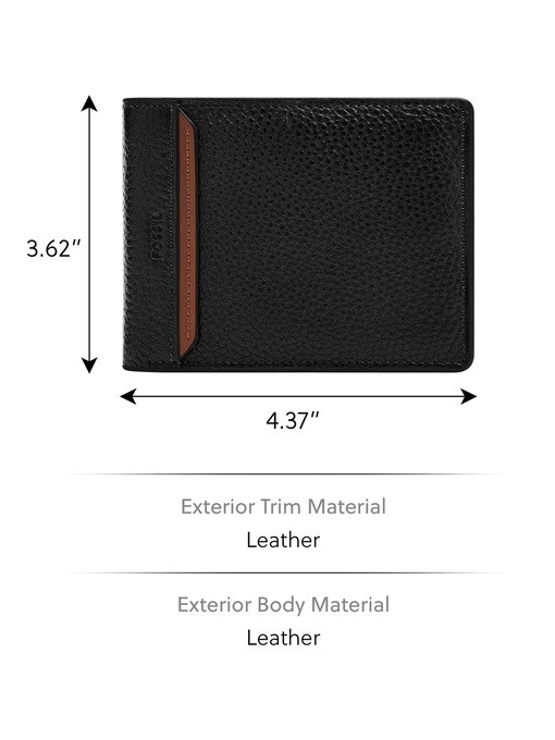 Fossil Huntington Black Wallet ML4674001
